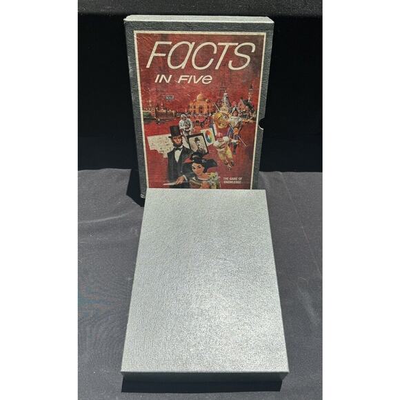Vintage 1967 3M Co. “Facts in Five” Bookshelf Game of Knowledge Complete -S1 - Picture 5 of 9